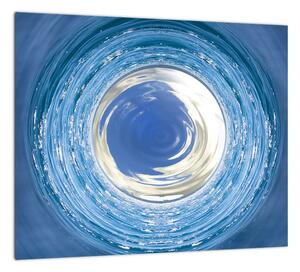 Moderný obraz - modrá abstrakcie (Obraz 30x30cm)