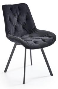 Jedálenská stolička RUFIN, 54x86x63, čierna