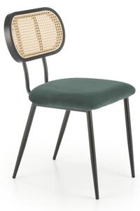 Jedálenská stolička ANIKA, 53x84x60, tmavo zelená