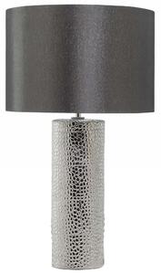 Stolná lampa z čierneho a strieborného porcelánového tienidla s čiernym káblom s vypínačom Moderný minimalistický očarujúce štýl