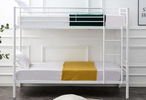 Detská poschodová posteľ NUNKY, 90x200, biela
