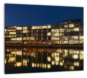 Obraz nočné budovy (Obraz 30x30cm)
