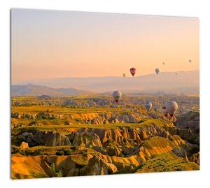 Obraz - letiaci balóny (Obraz 30x30cm)