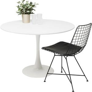 Kare Design Jedálenský stôl Schickeria Ø110 cm biely