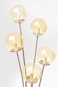 Kare Design Stojatá lampa Amber – mosadzná 5 svetiel