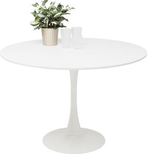Kare Design Jedálenský stôl Schickeria Ø110 cm biely