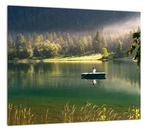 Obraz loďky na jazere (Obraz 30x30cm)