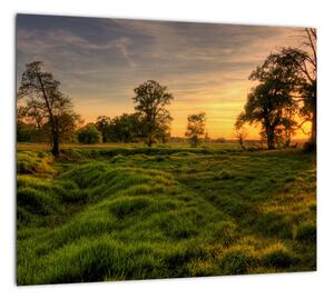 Západ slnka v krajine, obrazy (Obraz 30x30cm)