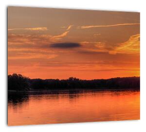 Západ slnka na jazere, obraz (Obraz 30x30cm)