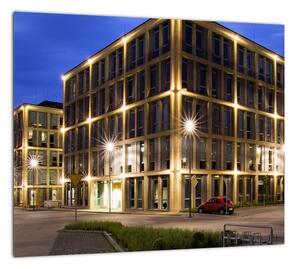 Osvetlené budovy - obraz (Obraz 30x30cm)