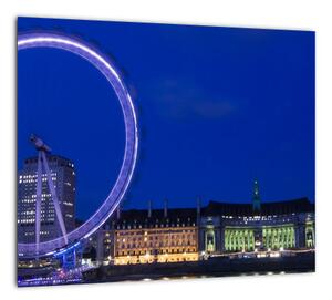 Nočné Londýnske oko - obrazy (Obraz 30x30cm)