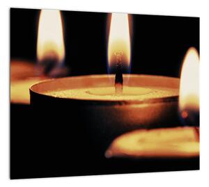Horiace sviečky - obraz (Obraz 30x30cm)