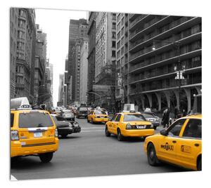 Žlté taxi - obraz (Obraz 30x30cm)