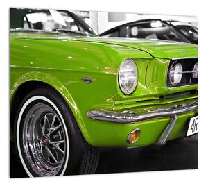 Zelené auto - obraz (Obraz 30x30cm)