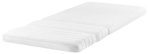 Penový matrac na rozťahovaciu posteľ biely 90 x 130/160/200 cm stredne tvrdý PU pena rastúci matrac pre deti snímateľný poťah detská izba