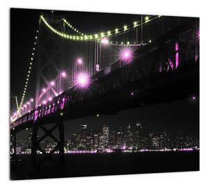 Nočný most - obraz (Obraz 30x30cm)