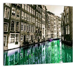 Obraz ulice Amsterdamu (Obraz 30x30cm)