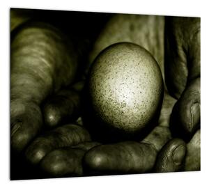 Loptička v rukách - moderný obraz (Obraz 30x30cm)