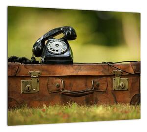 Telefón na kufri - obraz (Obraz 30x30cm)