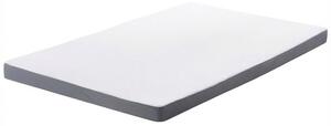 Penový matrac biely 90 x 200 cm odnímateľný poťah na zips stredne tvrdý spálňa