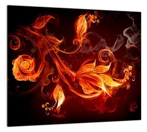 Abstraktné oheň - obraz (Obraz 30x30cm)