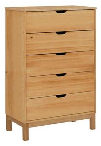 Vysoká komoda z borovicového dreva v prírodnej farbe 113x39 cm Post – Støraa