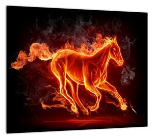 Obraz horiace kôň (Obraz 30x30cm)