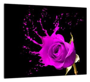 Abstraktný obraz ruža - obraz (Obraz 30x30cm)