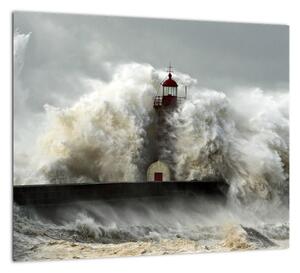 Maják na mori - obraz (Obraz 30x30cm)