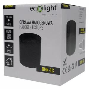 Halogenové stropní svítidlo LED trubice GU10 Pohyblivé bodové svítidlo, přisazené, černé