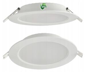 ECOLIGHT LED stropný panel zapustený okrúhly 12W 1200lm biely