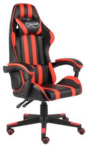 Herná stolička čierna a červená umelá koža