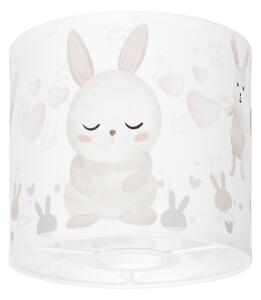 BRILAGI - Univerzálne tienidlo BOBO E27 priemer 15 cm biela/zajačiky