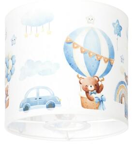 BRILAGI - Univerzálne tienidlo BOBO E27 pr. 15 cm biela/modrá/medvedíky
