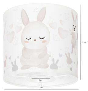 BRILAGI - Univerzálne tienidlo BOBO E27 priemer 15 cm biela/zajačiky