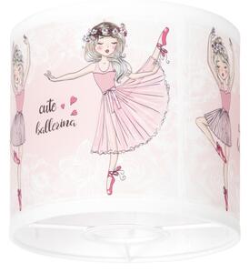 BRILAGI - Univerzálne tienidlo BOBO E27 priemer 15 cm biela/ružová/baletky