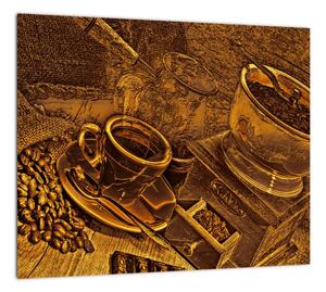 Obraz kávových zŕn na stenu (Obraz 30x30cm)