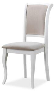 Jedálenská stolička SIGMN-SC béžová/biela