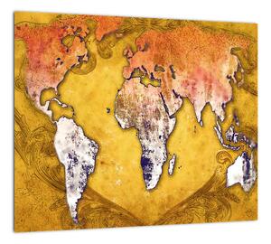 Obraz mapy sveta (Obraz 30x30cm)