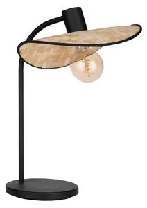 Stolová lampa Marywell, prírodný bambus, výška 47 cm, E27, Svetlé drevo, Obývacia izba / jedáleň, Bambus, Stojacie svietidlo