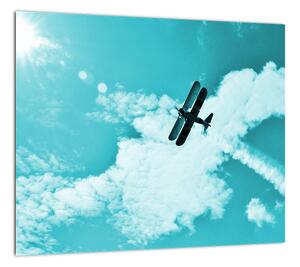 Letiace lietadlo - obraz (Obraz 30x30cm)