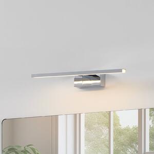 LED nástenné svetlo Conettilla, chrómová farba, šírka 40 cm IP44, Chrómová / strieborná, Kúpeľňa, Hliník, Moderný