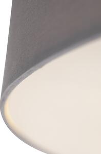 Vidiecke stropné svietidlo sivé 70 cm - bubon