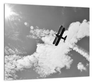 Obraz letiaceho lietadla (Obraz 30x30cm)