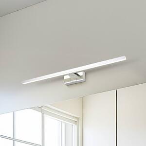 LED nástenné svetlo Conettilla, chrómová farba, šírka 60 cm IP44, Chrómová / strieborná, Kúpeľňa, Hliník, Moderný