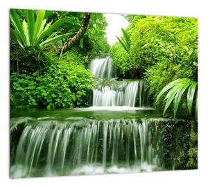 Vodopád v prírode, obraz (Obraz 30x30cm)