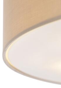Vidiecka stropná lampa béžová 50 cm - Buben