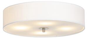 Vidiecka stropná lampa biela 50 cm - bubon
