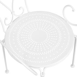 CENTURY Stolička s opierkami - biela