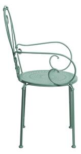 CENTURY Záhradná stolička s opierkami - šalviová